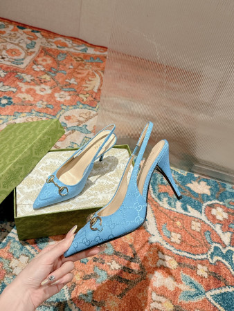 ua G*u*i horsebit slingback pump high heel