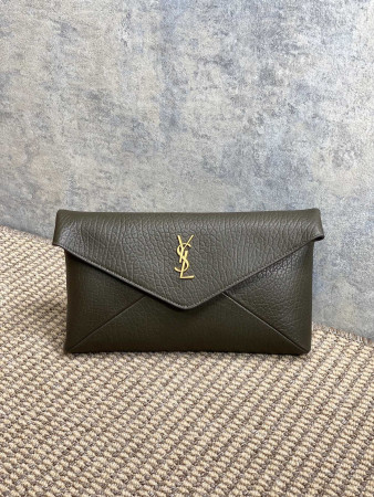 Y*L cassandre large envelope pouch in lambskin 29.5x18x4.5cm