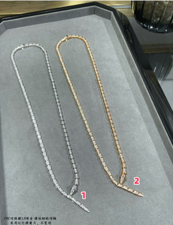 b*l*ai full of Di*m*nd snake necklace