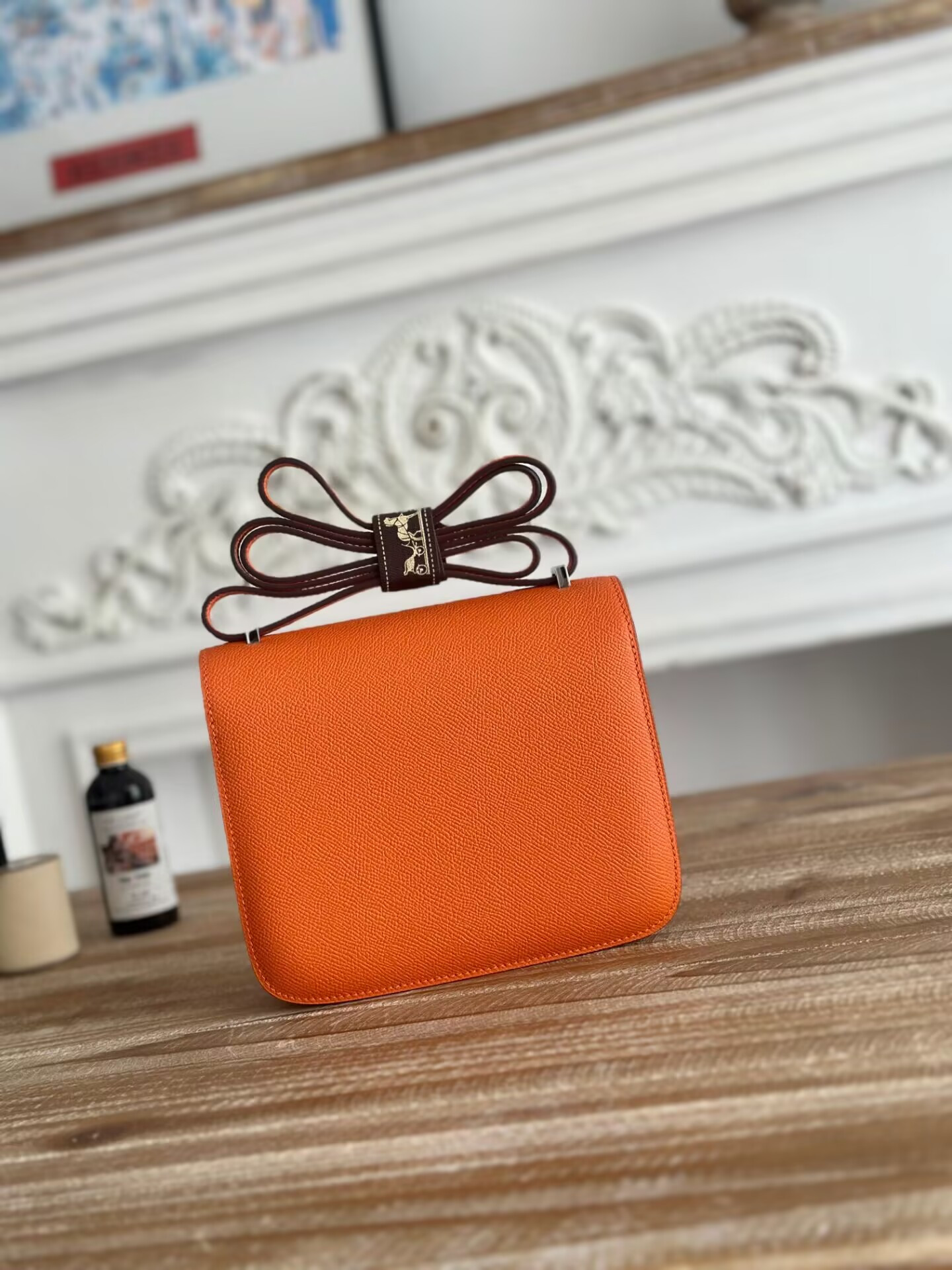 Hermès Constance 19 Epsom Silver Hardware 7.25" x 6.25" x 2.25"