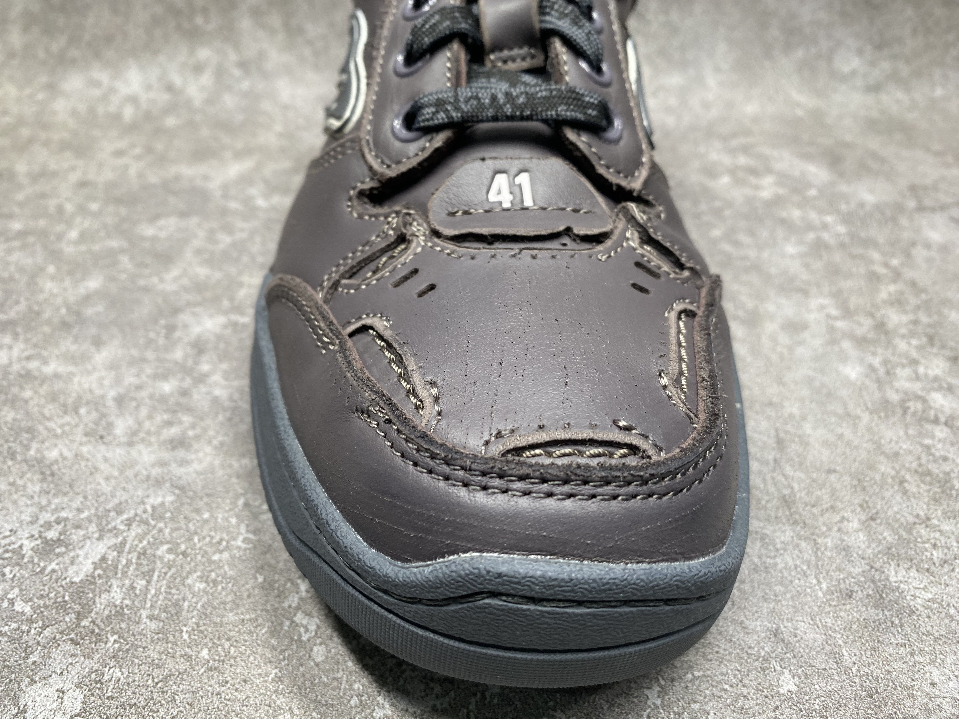 ua Ba*len*cia*ga hamptons worn-out sneaker (run one size large)