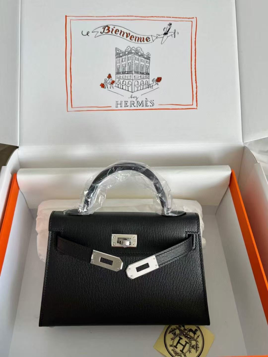 Hermès Mini Kelly Chèvre 19 19×6×12cm