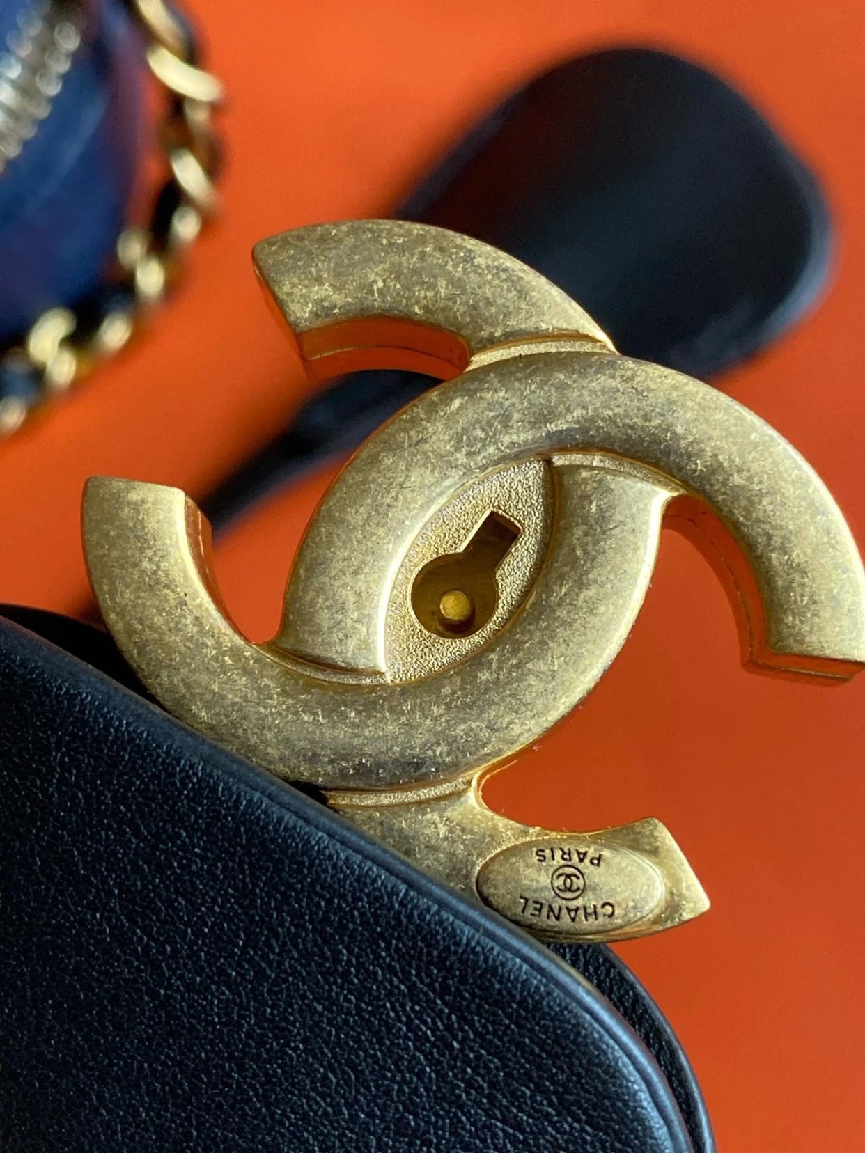 Ch*el vanity case 17x7x13cm