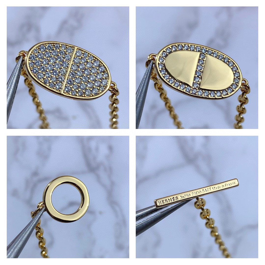Hermès Round H Pendant Bracelet