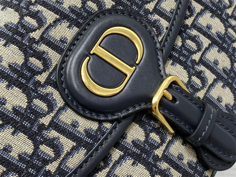 medium D*or bobby bag blue D*or oblique jacquard