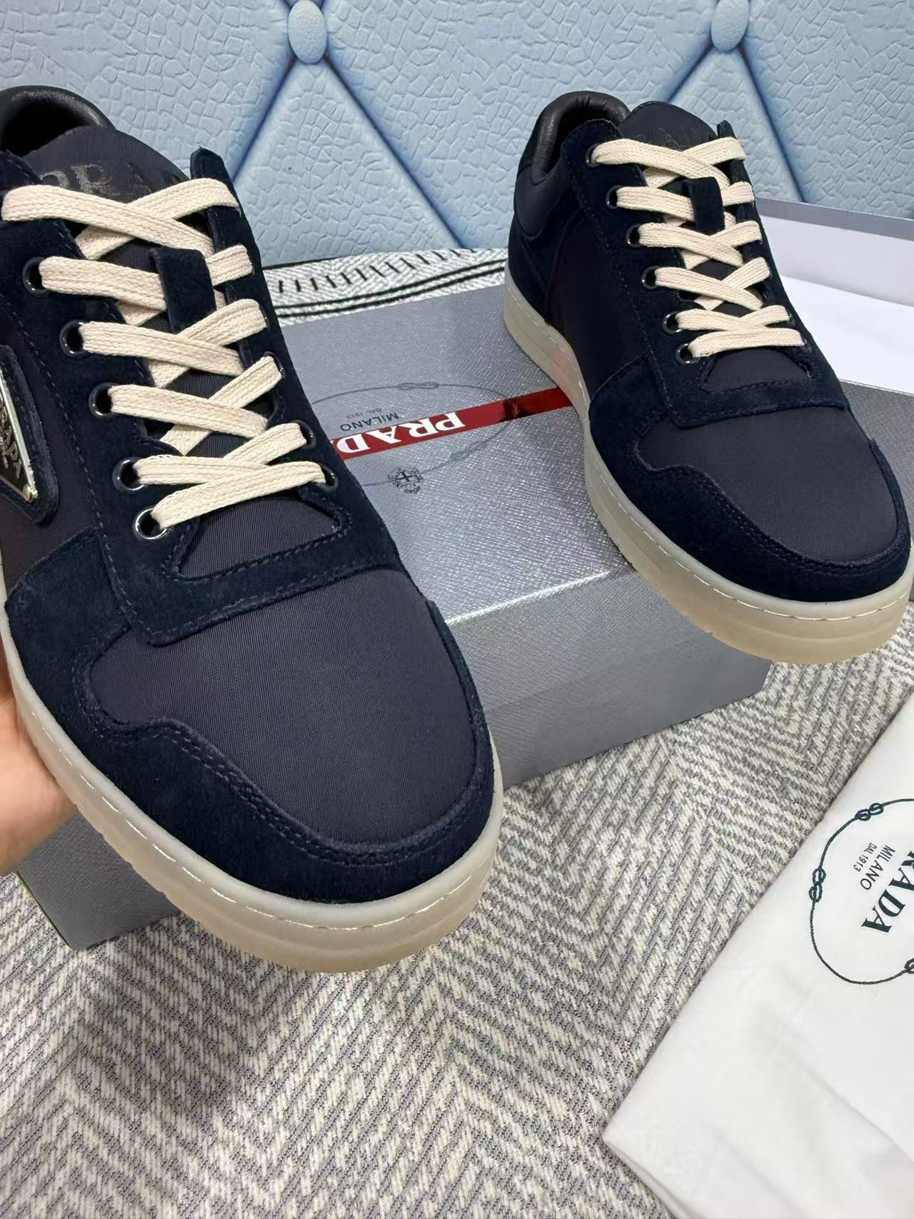 ua Pra*a downtown re-nylon and suede sneakers