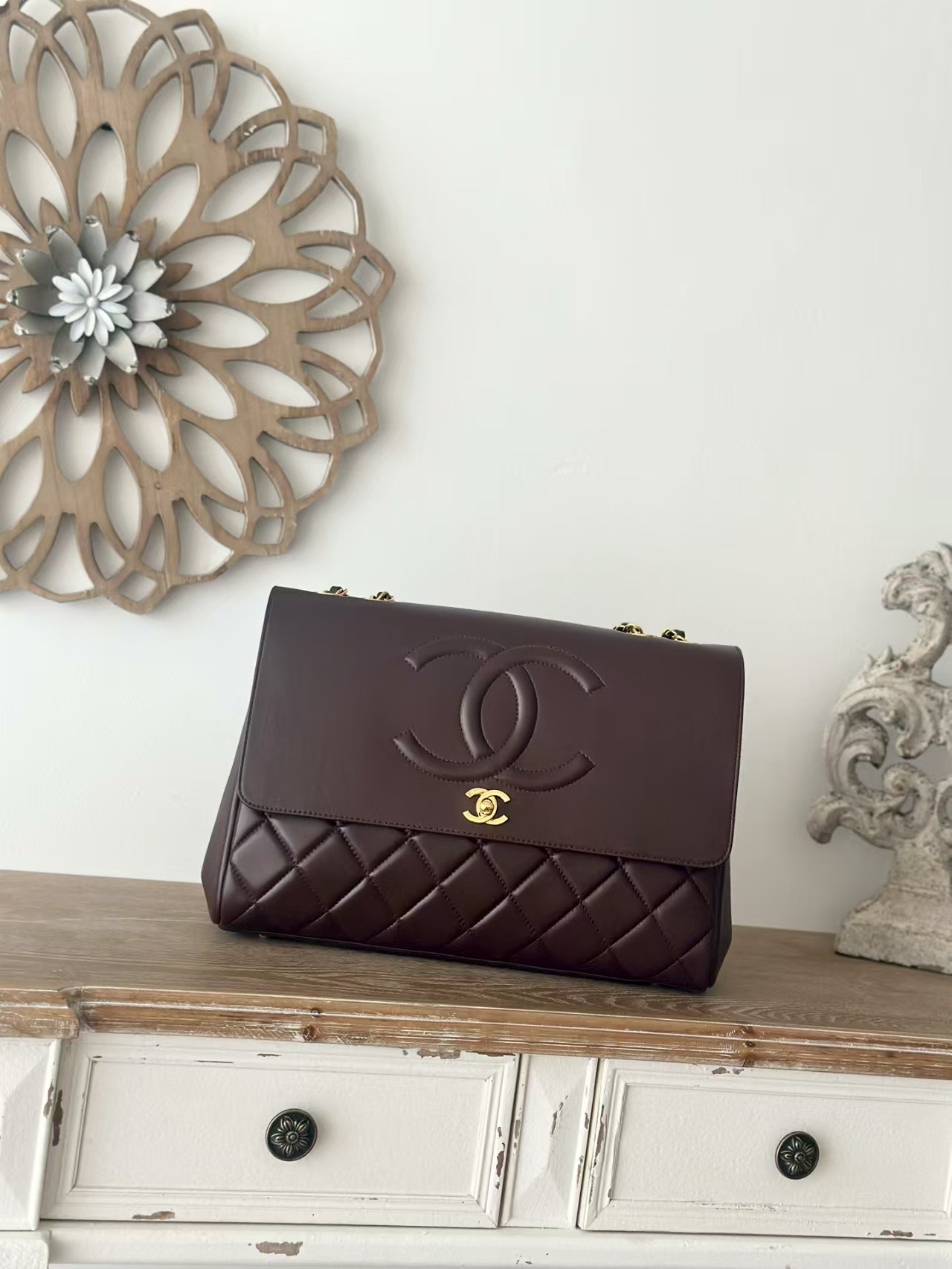 Ch*el shoulder chain bag 33x11x23cm