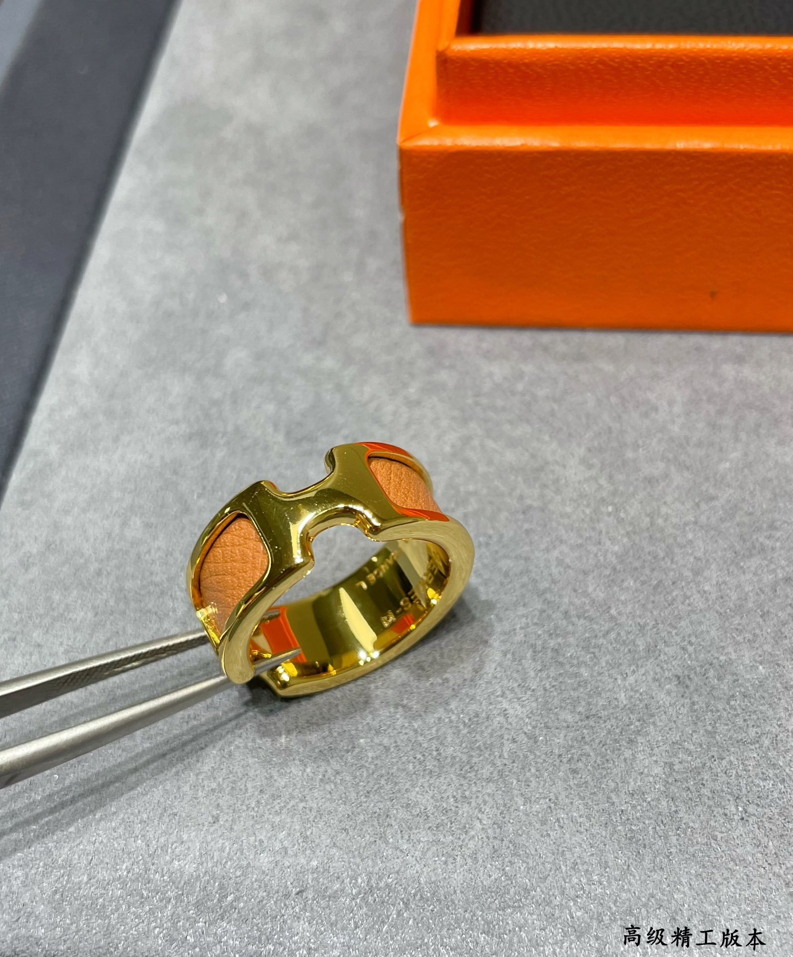 Hermès leather cord Ring