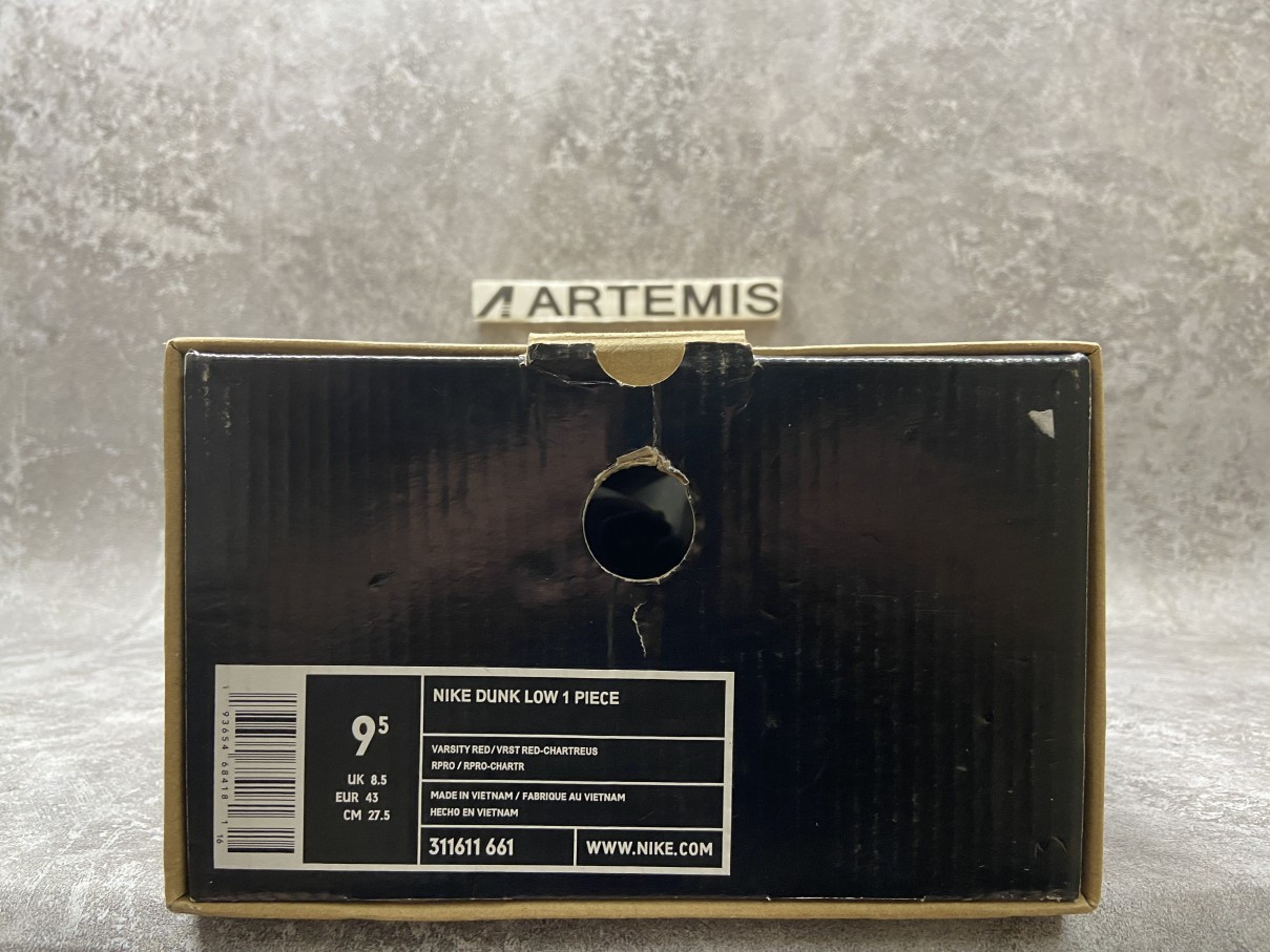 Nike Dunk Low 1-Piece Laser Varsity Red Chartreuse