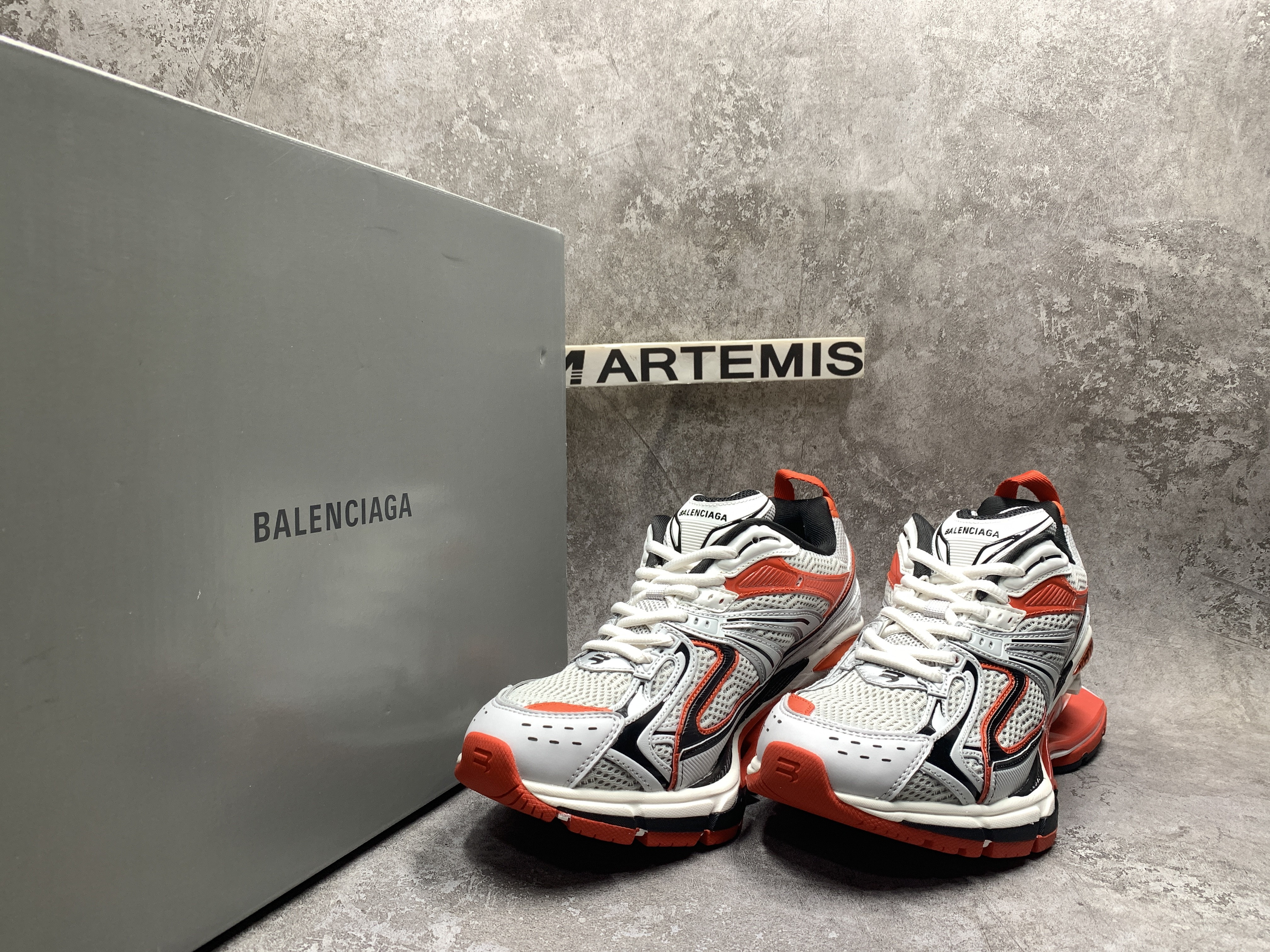 Balenciga X-Pander Sneaker Red Silver