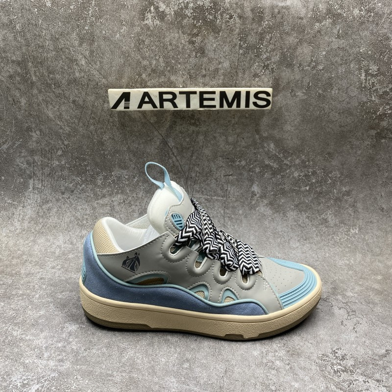 Lanvin Leather Curb Light Blue Gum