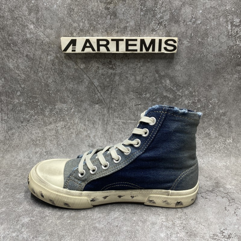 Balenciga Pairs High Top Sneaker In Blue