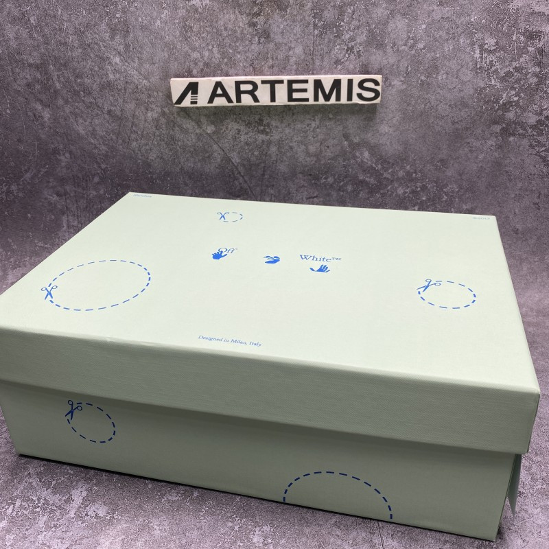 Off-White Out Of Office Bicolor Leather Low-Top Sneakers