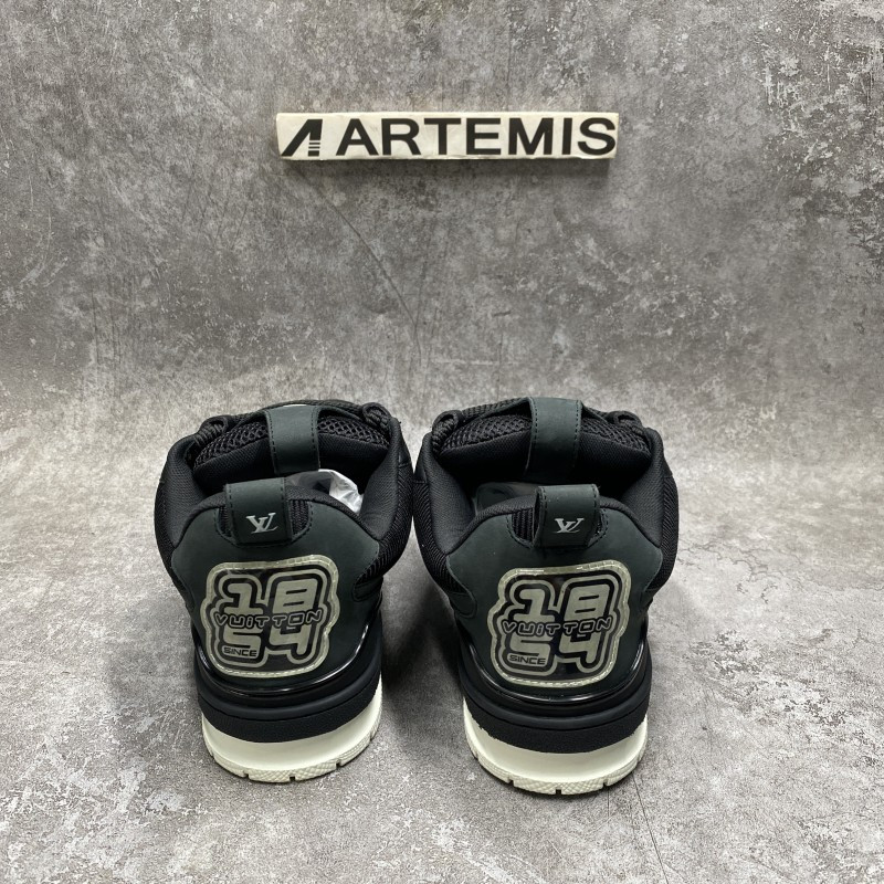 LV Skate Sneaker Black White