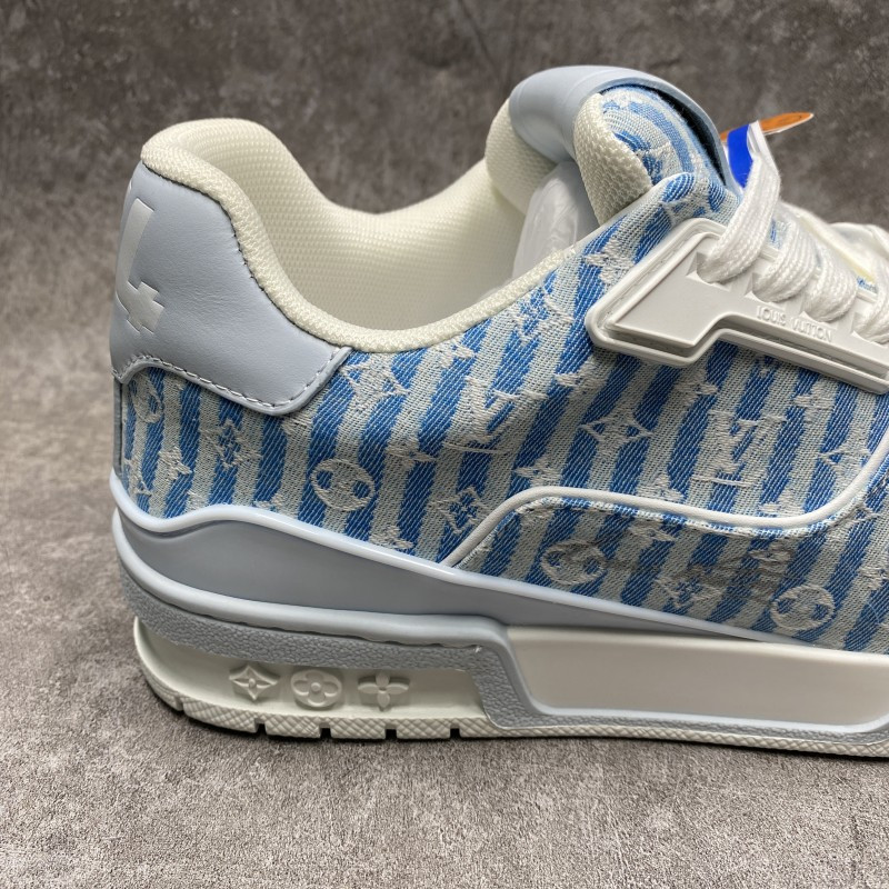 LV Trainer Blue Stripe Monogram