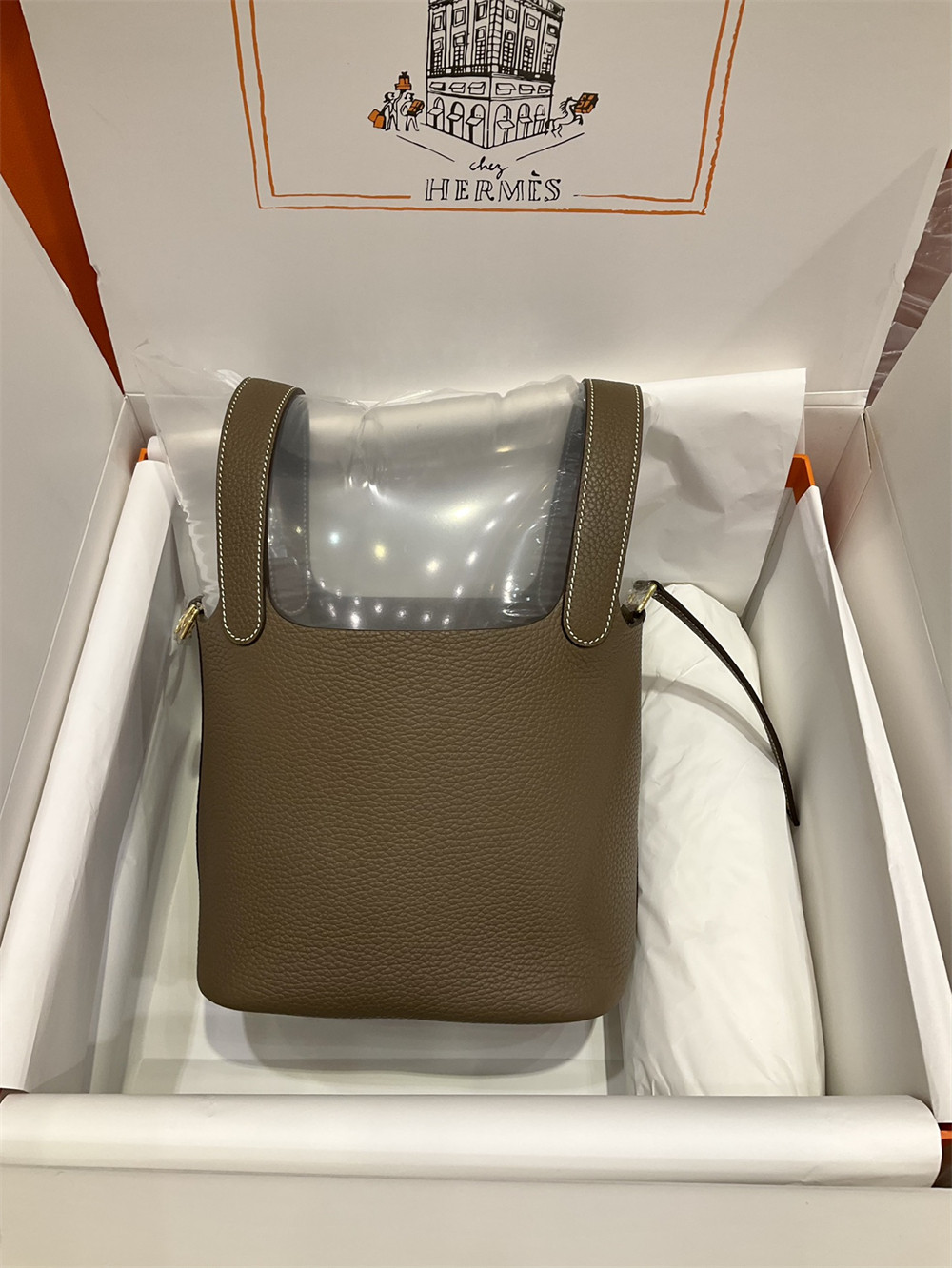 Hermès Picotin 18cm elephant gray without original box