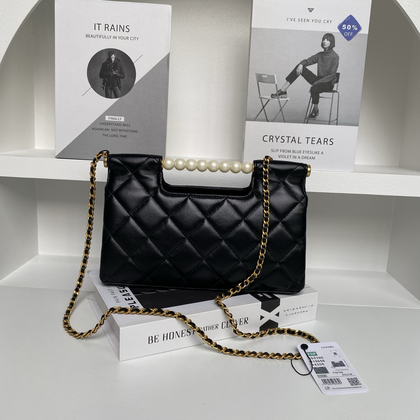 Ch*el 25p bag as5390 17.5×25×7cm