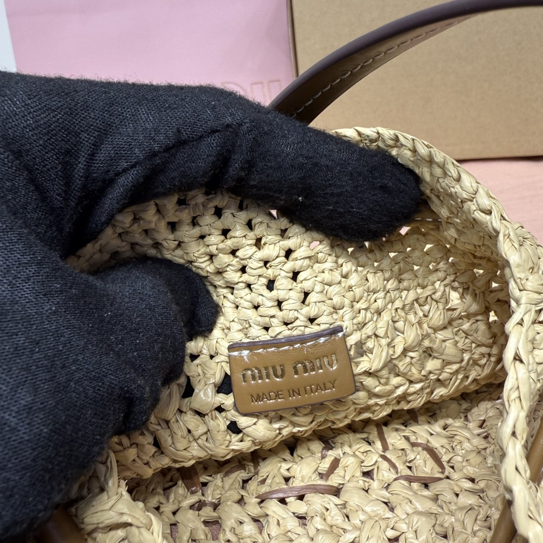 Miu Miu Woven fabric mini-bag 23x20cm