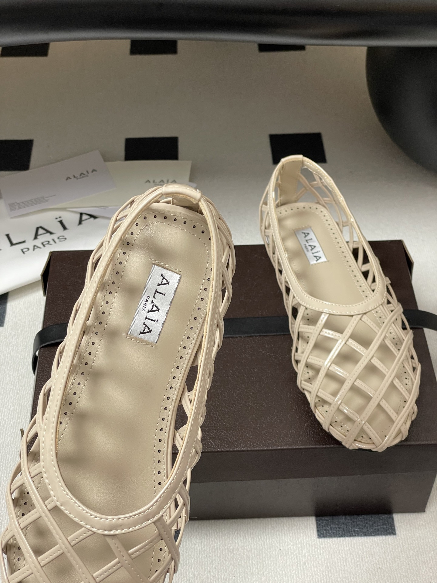 UA Alaïa CAGE BALLET FLATS(Customized Size 7-10 days production time)