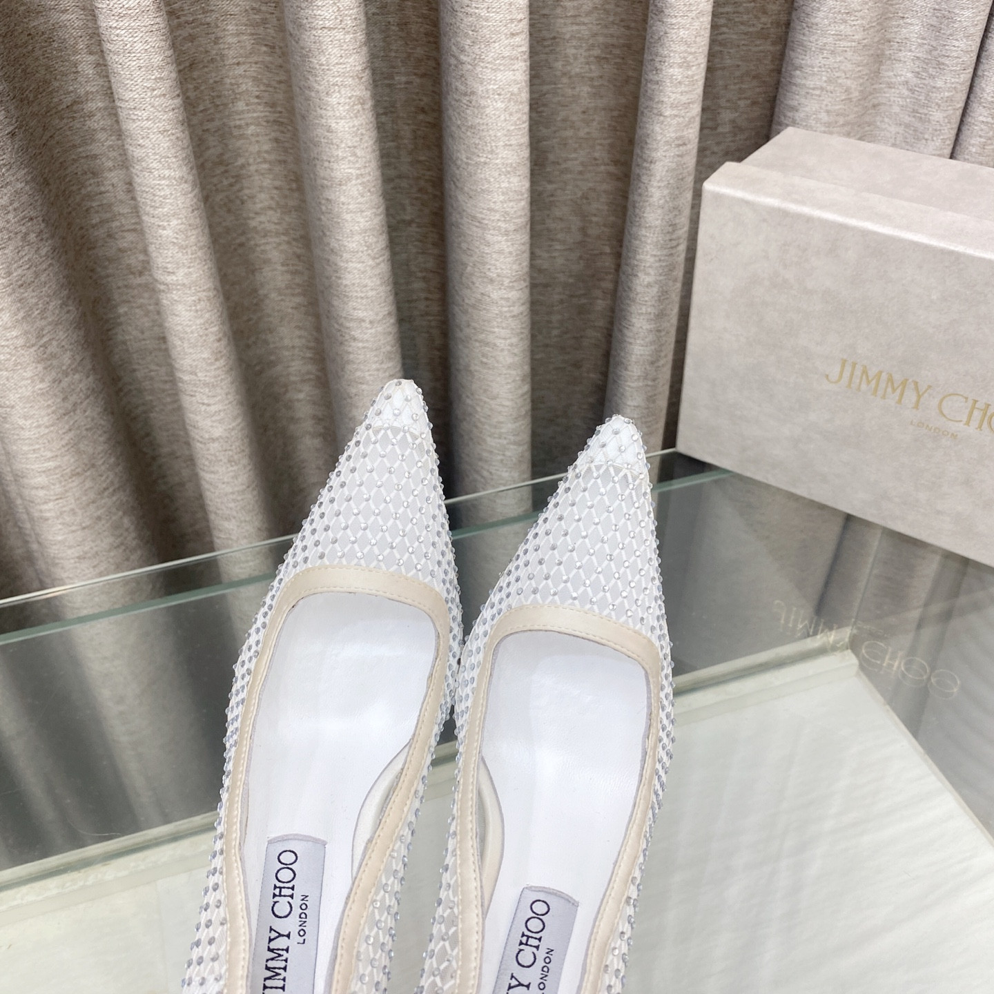 ua Ji*y Ch* ixia mesh pumps 8.5cm